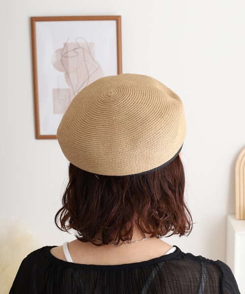 Sense of Grace（センスオブグレース）の「ペーパーブレード　マリンキャスケット（キャスケット・レディース・ブラック/ベージュ・FREE）」の4枚目の写真