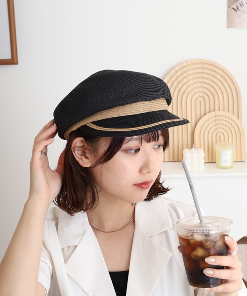 Sense of Grace（センスオブグレース）の「ペーパーブレード　マリンキャスケット（キャスケット・レディース・ブラック/ベージュ・FREE）」の15枚目の写真