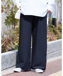 reca | 無地/ストライプエンボス加工イージーパンツ(その他パンツ)