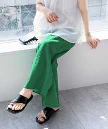 reca（レカ）の「無地/ストライプエンボス加工イージーパンツ（その他パンツ）」