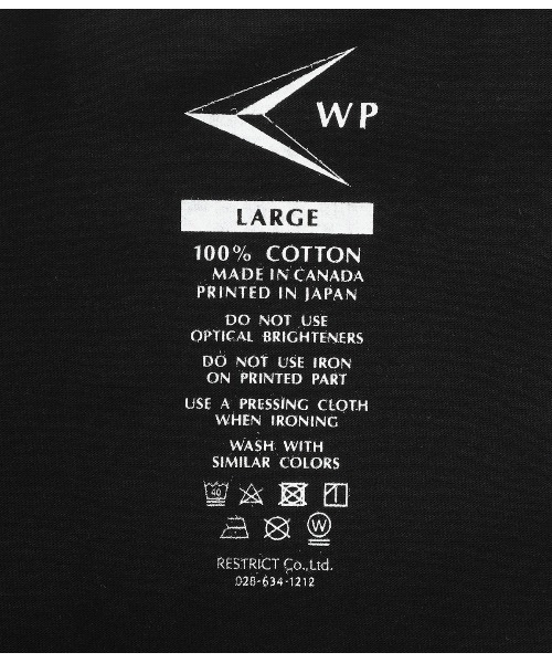 WP（ダブリューピー）の「WP / ダブリューピー：WORLD GREATS R L/Tee：WP12-LT30[AST]（Tシャツ/カットソー・メンズ・ブラック・L）」の6枚目の写真