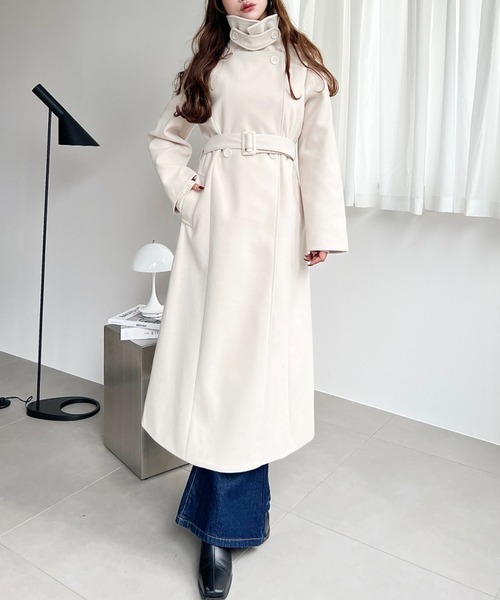 セール】ニットモッサ2WAYアレンジカラーウエストシェイプフレアレディ