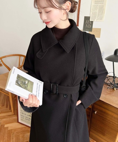 セール】ニットモッサ2WAYアレンジカラーウエストシェイプフレアレディ