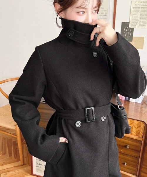 セール】ニットモッサ2WAYアレンジカラーウエストシェイプフレアレディ