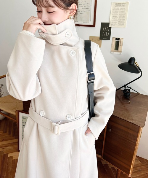 セール】ニットモッサ2WAYアレンジカラーウエストシェイプフレアレディ