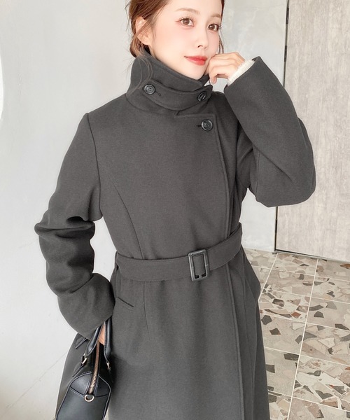 セール】ニットモッサ2WAYアレンジカラーウエストシェイプフレアレディ