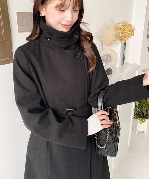 セール】ニットモッサ2WAYアレンジカラーウエストシェイプフレアレディ