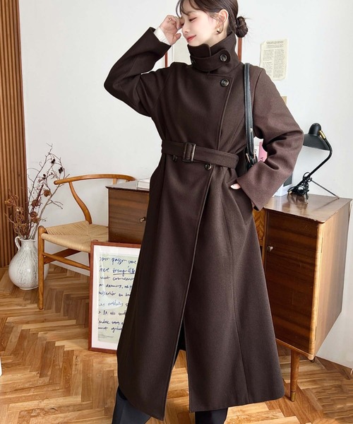 Naptime ロングコート ハイネックロングコート | ファッション通販サイト NUGU