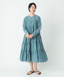 ever closet（エバークローゼット）の「インド綿ティアードワンピース（ワンピース）」