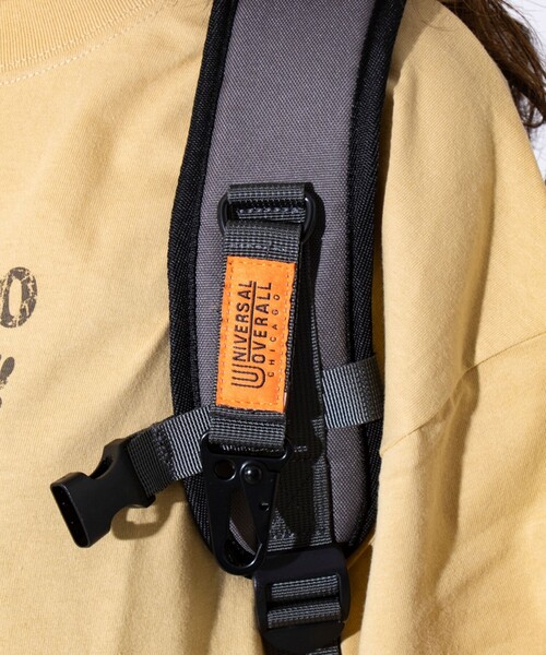 UNIVERSAL OVERALL(ユニバーサルオーバーオール)の「【UNIVERSAL OVERALL】TAPE RUCKSACK バックパック リュック(バックパック/リュック・メンズ・チャコールグレー/ベージュ/ネイビー/ブラック・FREE)」の10枚目の写真