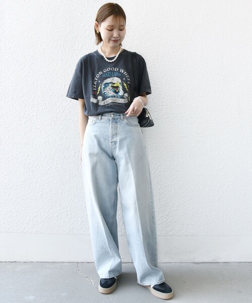 GOOD ROCK SPEED（グッドロックスピード）の「GOOD ROCK SPEED: ORIGINAL ROCK TEE（Tシャツ/カットソー・レディース・ダークグレー/チャコールグレー・ONE SIZE）」の3枚目の写真