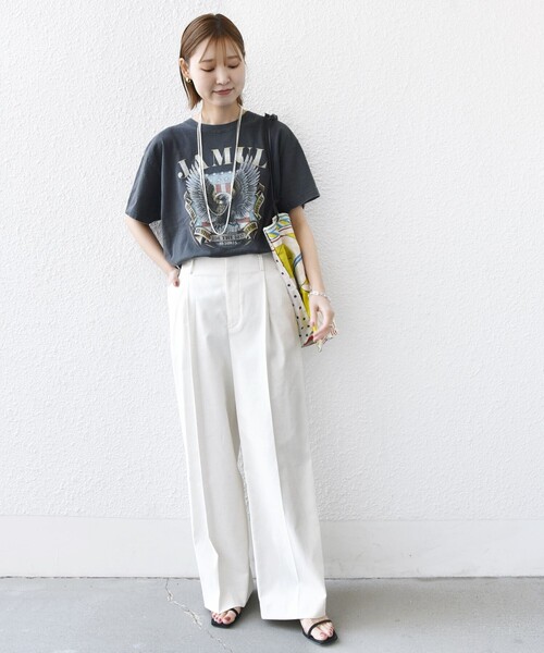 GOOD ROCK SPEED（グッドロックスピード）の「GOOD ROCK SPEED: ORIGINAL ROCK TEE（Tシャツ/カットソー・レディース・ダークグレー/チャコールグレー・ONE SIZE）」の10枚目の写真