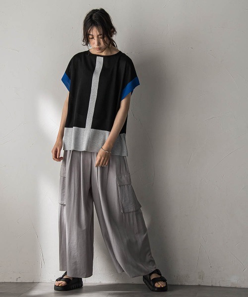 シャンブレーカーゴキュロットパンツ（その他パンツ）｜MAYSON