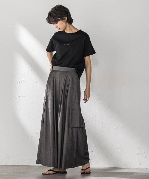 MAYSON GREY（メイソングレイ）の「シャンブレーカーゴキュロットパンツ（その他パンツ・レディース・チャコールグレー/グリーン/ライトグレー/ネイビー・M/S）」の21枚目の写真