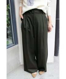 SLOBE IENA | ベルトツキワイドタックパンツ◆(その他パンツ)