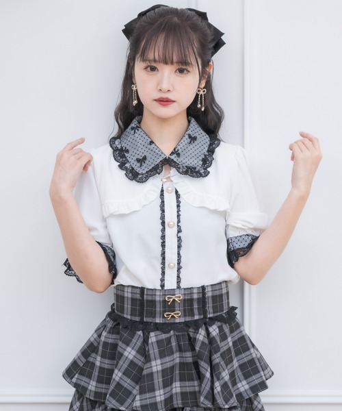 couture BY ROJITA（クチュールバイロジータ）の「ネックレスチャーム付きボレロデザインブラウス（シャツ/ブラウス・レディース・ピンク/ホワイト/その他・FREE）」の10枚目の写真