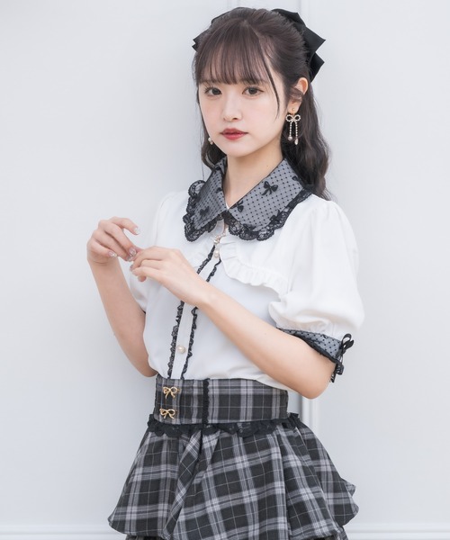 couture BY ROJITA（クチュールバイロジータ）の「ネックレスチャーム付きボレロデザインブラウス（シャツ/ブラウス・レディース・ピンク/ホワイト/その他・FREE）」の11枚目の写真