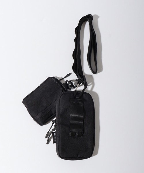 WILD THINGS(ワイルドシングス)の「WILD THINGS POLY CORDURA ポリコーデュラ フォンポーチ&ミニポーチ(ショルダーバッグ・メンズ・ブラック・FREE)」の3枚目の写真