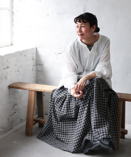 soulberry(ソウルベリー)の「キャンディのブラウス(シャツ/ブラウス・レディース・ホワイト・M/L/LL/3L/4L/5L)」の2枚目の写真