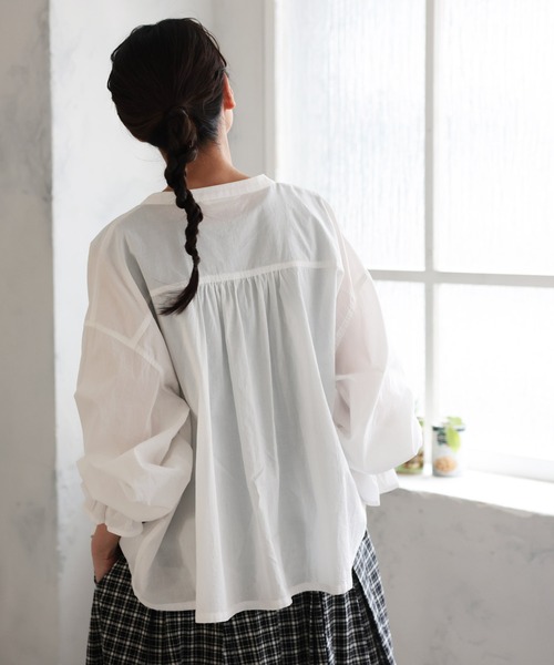 soulberry(ソウルベリー)の「キャンディのブラウス(シャツ/ブラウス・レディース・ホワイト・M/L/LL/3L/4L/5L)」の6枚目の写真