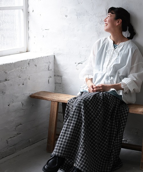 soulberry(ソウルベリー)の「キャンディのブラウス(シャツ/ブラウス・レディース・ホワイト・M/L/LL/3L/4L/5L)」の7枚目の写真