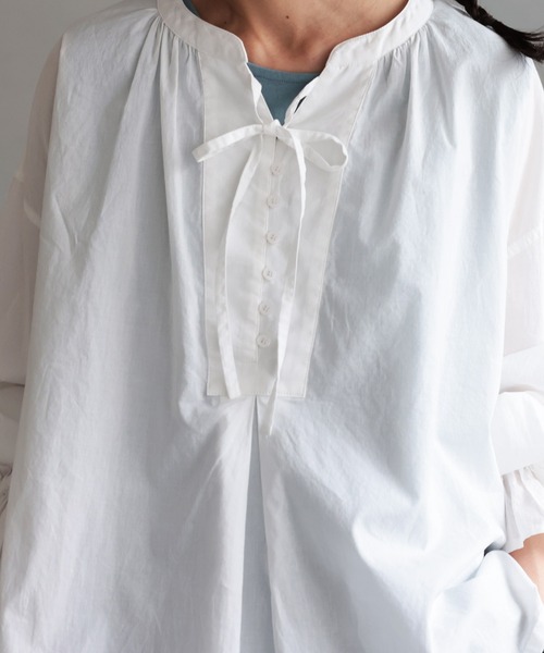 soulberry(ソウルベリー)の「キャンディのブラウス(シャツ/ブラウス・レディース・ホワイト・M/L/LL/3L/4L/5L)」の9枚目の写真