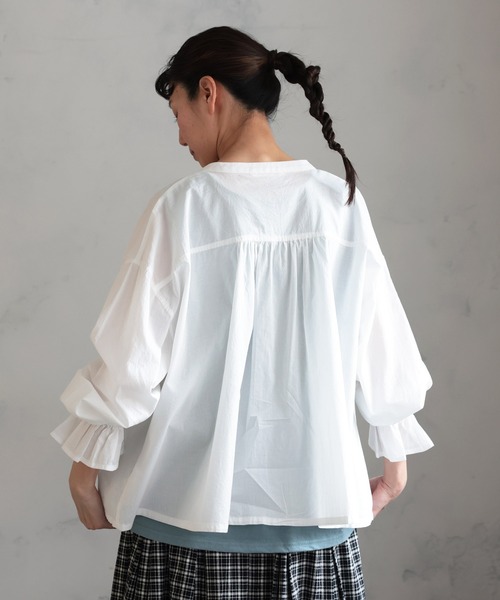 soulberry(ソウルベリー)の「キャンディのブラウス(シャツ/ブラウス・レディース・ホワイト・M/L/LL/3L/4L/5L)」の18枚目の写真