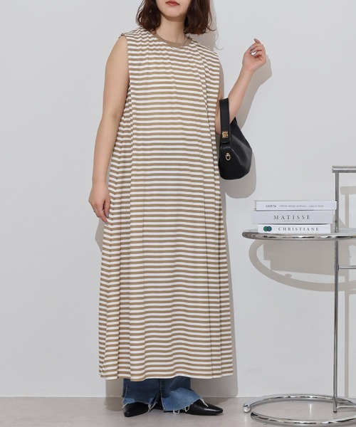 ラスト価格！MM6 ボーダーほつれワンピース！ SUMMER SALE】MM6 MAISON MARGIELA(エムエム6 メゾン マルジェラ