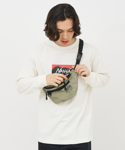 Dickies（ディッキーズ）の「【DICKIES/ディッキーズ】TEXT LOGO WAISTBAG 80977200/バッグ/ロゴ【WEB限定】（ボディバッグ/ウエストポーチ・メンズ・チャコールグレー/ブラック/グレー/ライトブラウン・フリー）」の5枚目の写真