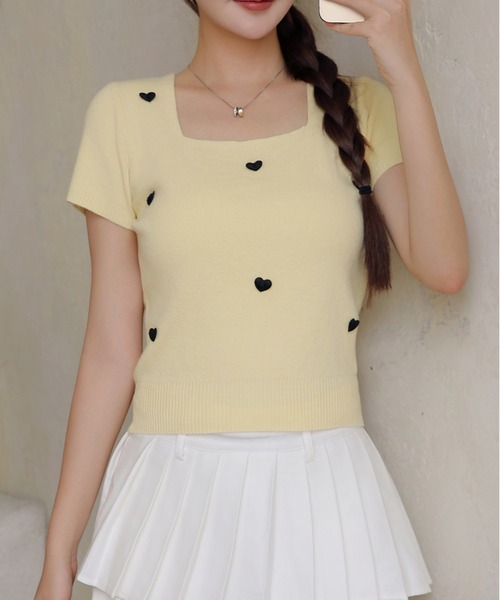 PARTY -  PARTY♡袖ファー付スクエアニットセットアップ セール】【UNISEX】フードニットセットアップ（セットアップ