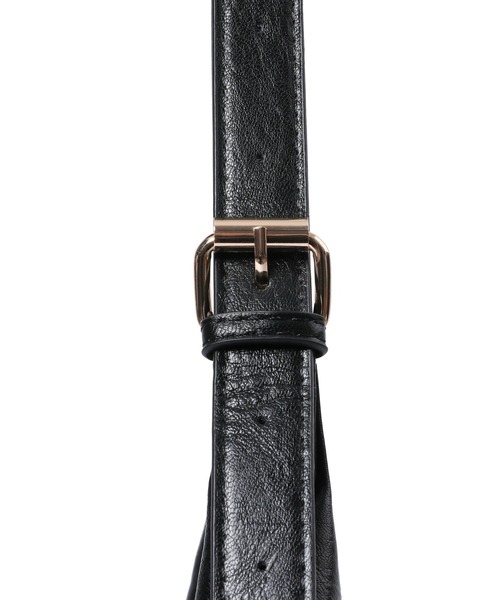 MUCENT☆大人気バッグ♪Front Buckle Leather Shoulder Bag セール】【日本未発売/WEB限定】MUCENT(ムセント)/ショルダー