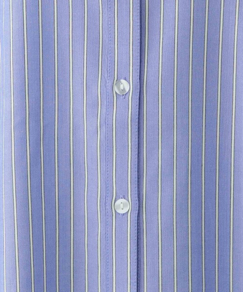 GLOBAL WORK（グローバルワーク）の「さらさらリラックスバックフレア/290896（シャツ/ブラウス・レディース・ストライプ/オフホワイト/ブラック/イエロー系8・MEDIUM/LARGE）」の11枚目の写真