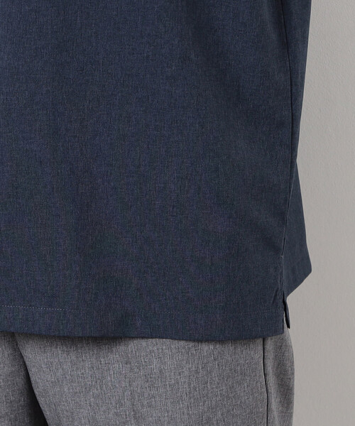 COMME CA ISM（コムサイズム）の「【セットアップ対応】ライトウエイト ポリエステル ブロッキング オープンカラー シャツ（シャツ/ブラウス・メンズ・ネイビー/ベージュ/ブラック/カーキ・MEDIUM/LARGE/X-LARGE）」の7枚目の写真