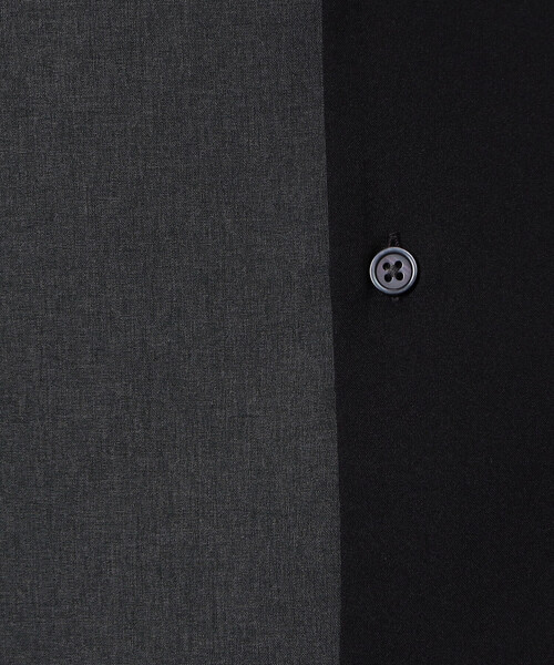 COMME CA ISM（コムサイズム）の「【セットアップ対応】ライトウエイト ポリエステル ブロッキング オープンカラー シャツ（シャツ/ブラウス・メンズ・ネイビー/ベージュ/ブラック/カーキ・MEDIUM/LARGE/X-LARGE）」の8枚目の写真