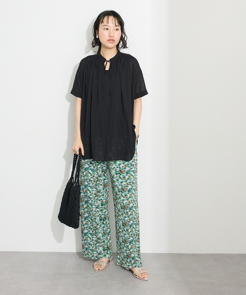 CRAFT STANDARD BOUTIQUE(クラフトスタンダードブティック)の「ヴィンテージボイルタイ付ブラウス◆(シャツ/ブラウス・レディース・ホワイト/ブラウン/ブラック/カーキ・FREE)」の14枚目の写真