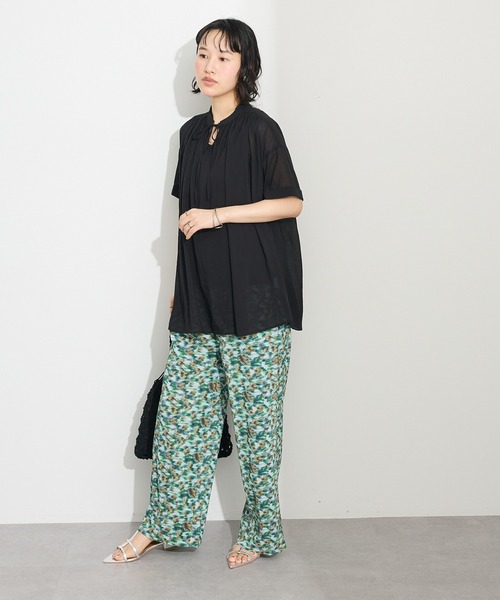 CRAFT STANDARD BOUTIQUE(クラフトスタンダードブティック)の「ヴィンテージボイルタイ付ブラウス◆(シャツ/ブラウス・レディース・ホワイト/ブラウン/ブラック/カーキ・FREE)」の15枚目の写真
