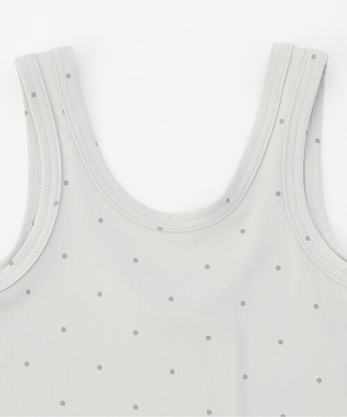 apres les cours(アプレレクール)の「【WEB限定/ジュニア対応】ひんやり天竺深あきインナータンク(インナーウェア/肌着・キッズ・ブラック/グレー/オフホワイト/ベージュ/ラベンダー/サーモンピンク・90/100/110/120/80/130/140)」の21枚目の写真