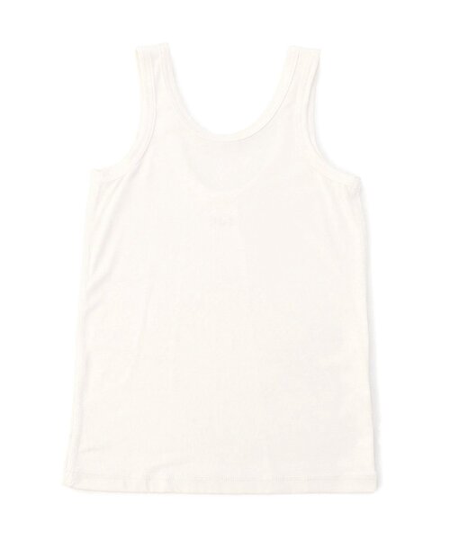 apres les cours(アプレレクール)の「【WEB限定/ジュニア対応】ひんやり天竺深あきインナータンク(インナーウェア/肌着・キッズ・ブラック/グレー/オフホワイト/ベージュ/ラベンダー/サーモンピンク・90/100/110/120/80/130/140)」の11枚目の写真