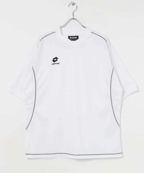 LOTTO(ロット)の「LOTTO ONE POINT LOGO PRA-SHIRTS(Tシャツ/カットソー・メンズ・ネイビー/ホワイト/ブラック・MEDIUM/LARGE/X-LARGE)」の1枚目の写真