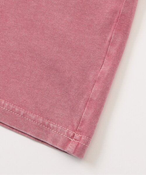 algy（アルジー）の「ピグメント風アップリケロゴ半袖T（Tシャツ/カットソー・キッズ・チャコール/カーキ/ピンク・X-SMALL/XX-SMALL/SMALL/MEDIUM）」の6枚目の写真