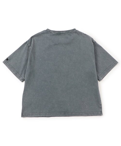 algy（アルジー）の「ピグメント風アップリケロゴ半袖T（Tシャツ/カットソー・キッズ・チャコール/カーキ/ピンク・X-SMALL/XX-SMALL/SMALL/MEDIUM）」の7枚目の写真