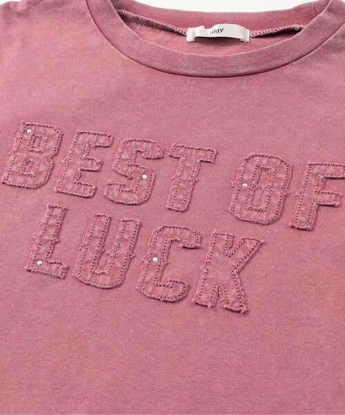 algy（アルジー）の「ピグメント風アップリケロゴ半袖T（Tシャツ/カットソー・キッズ・チャコール/カーキ/ピンク・X-SMALL/XX-SMALL/SMALL/MEDIUM）」の11枚目の写真