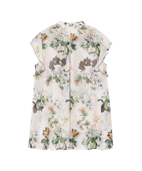 ANAYI（アナイ）の「bouquet プリント ミニフリルブラウス（シャツ/ブラウス・レディース・ブルー/コーラル・38/36）」の14枚目の写真