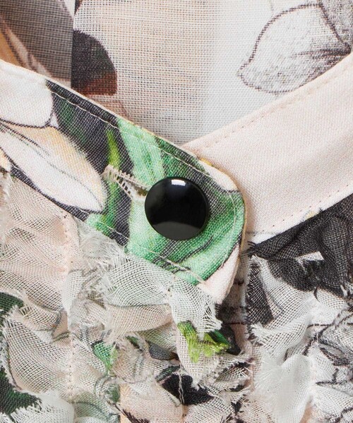 ANAYI（アナイ）の「bouquet プリント ミニフリルブラウス（シャツ/ブラウス・レディース・ブルー/コーラル・38/36）」の15枚目の写真