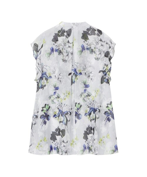 ANAYI（アナイ）の「bouquet プリント ミニフリルブラウス（シャツ/ブラウス・レディース・ブルー/コーラル・38/36）」の18枚目の写真