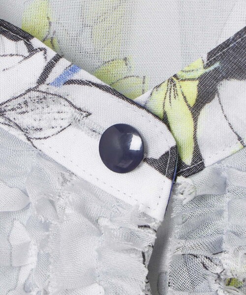 ANAYI（アナイ）の「bouquet プリント ミニフリルブラウス（シャツ/ブラウス・レディース・ブルー/コーラル・38/36）」の21枚目の写真