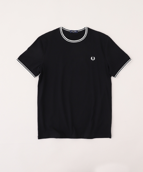 FRED PERRY(フレッドペリー)の「FRED PERRY(フレッドペリー) TWIN TIPPED Tシャツ M1588(Tシャツ/カットソー・メンズ・チャコールグレー/ブラック/ホワイト/ネイビー/ダークブルー・MEDIUM/LARGE/X-LARGE)」の1枚目の写真