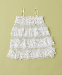 w closet | 【あみこ企画】花柄レースティアードキャミワンピース(チュニック)