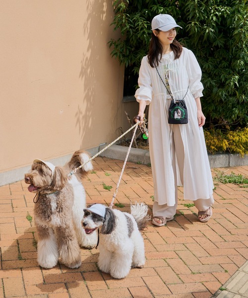ROPE' PICNIC(ロペピクニック)の「【DOG】【comif(コミフ)×ROPE' PICNIC】刺繍お散歩ショルダーバッグ(ショルダーバッグ・レディース・ブラック/ピンク系その他2・FREE)」の8枚目の写真