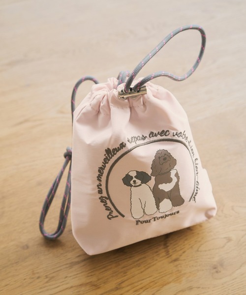 ROPE' PICNIC(ロペピクニック)の「【DOG】【comif(コミフ)×ROPE' PICNIC】刺繍お散歩ショルダーバッグ(ショルダーバッグ・レディース・ブラック/ピンク系その他2・FREE)」の12枚目の写真
